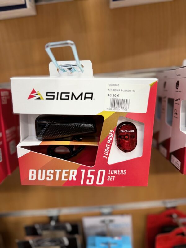 Éclairage avant SIGMA Buster 150 lumens set